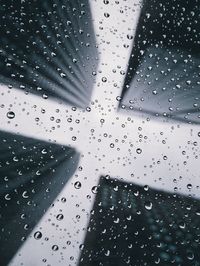 Raindrops on window