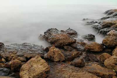 Rocks on sea shore