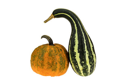 Close-up of fruit against white background