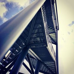 Low angle view of bridge against sky