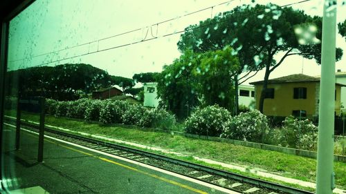 View of railroad track