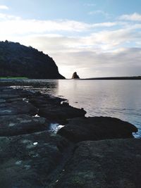 Scenic view of sea against sky