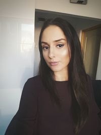 Portrait of beautiful young woman