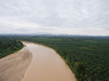 Scenic view of landscape against sky