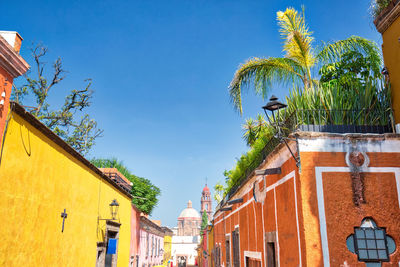 Low angle view of buildings against sky