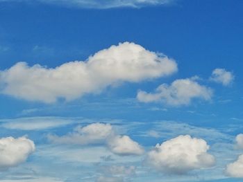 Low angle view of clouds in sky