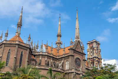 Low angle view of historic building against sky