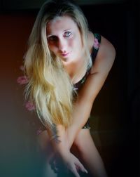 Portrait of beautiful young woman