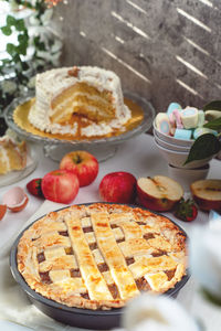 Close-up of food on table