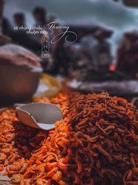 High angle view of food for sale in market