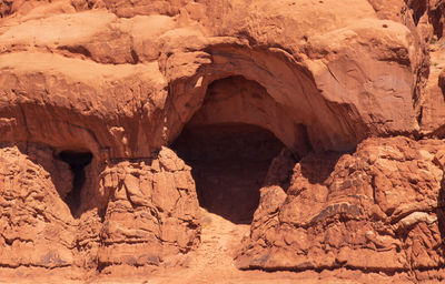 Rock formations in moab utah