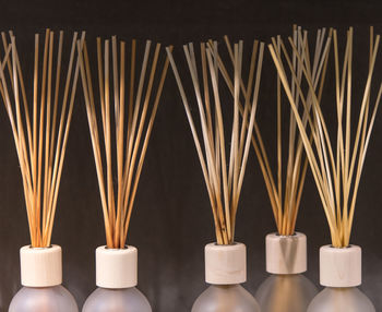 Close-up of illuminated candles