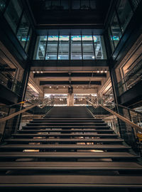 Low angle view of staircase in building