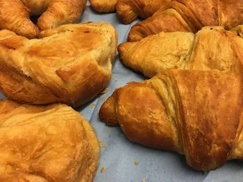 Close-up of croissants