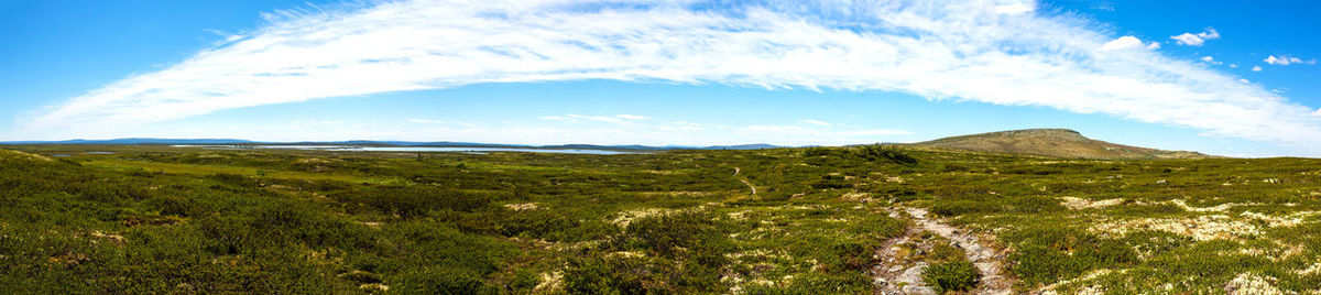 Panoramic view of landscape against sky