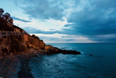 Scenic view of sea against sky