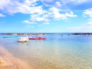 Scenic view of sea against sky