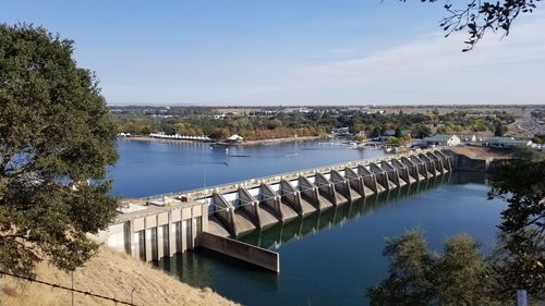Scenic view of river against sky