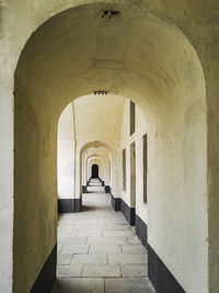 Empty passage in historic building