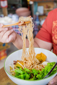 Close-up of food served in bowl