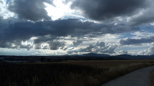 Scenic view of landscape against sky