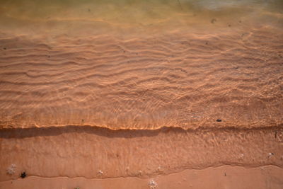 High angle view of desert land