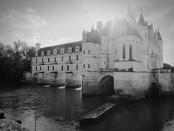 View of canal along buildings