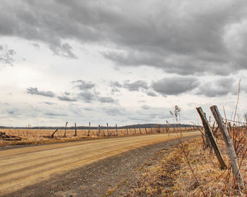 Scenic view of road against sky