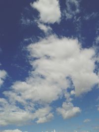 Low angle view of cloudy sky