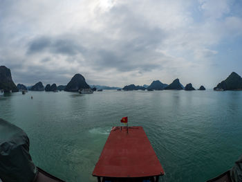 Panoramic view of sea against sky