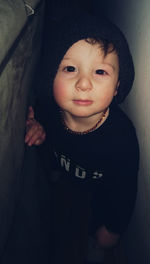 Portrait of cute baby girl
