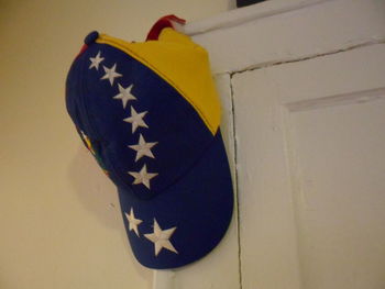 Close-up of carving on wall