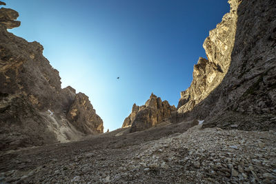 Torre del diavolo in cadini di misurina dolomite alps, veneto, italy