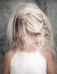 Close-up portrait of woman