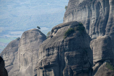 Panoramic view of rock formations