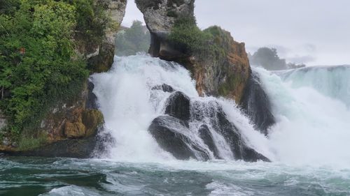 Scenic view of waterfall