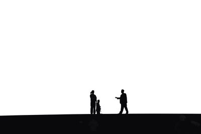 Friends looking at camera