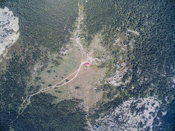 high angle view