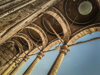 Low angle view of historical building