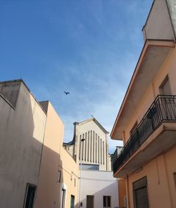 Low angle view of buildings against sky