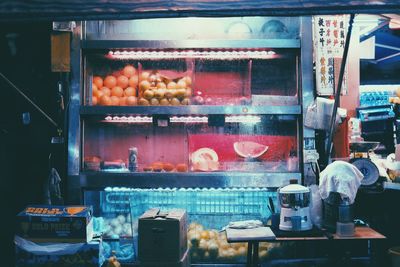 Various food on display
