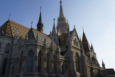 Low angle view of buildings against sky