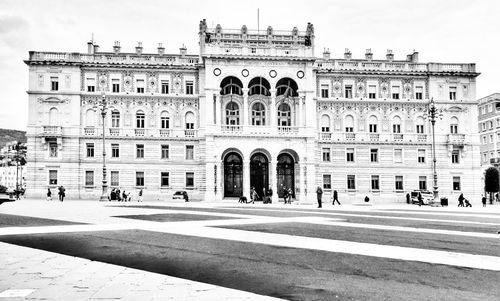 Facade of historical building