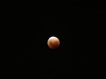 Moon against clear sky at night