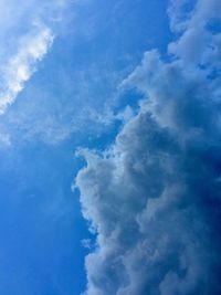 Low angle view of clouds in sky