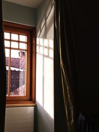 Close-up of window in house