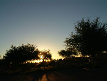 Scenic view of landscape at sunset