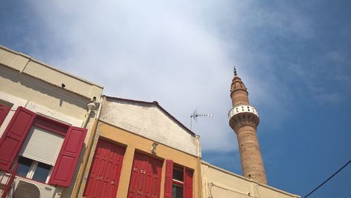 Low angle view of building against sky