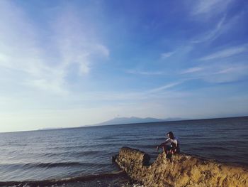 Scenic view of sea against sky