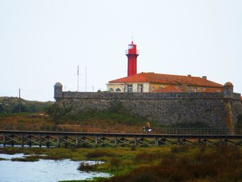 Lighthouse against the sky